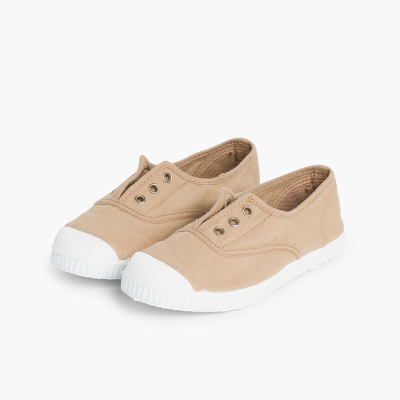 zapatillas lona punta goma arena