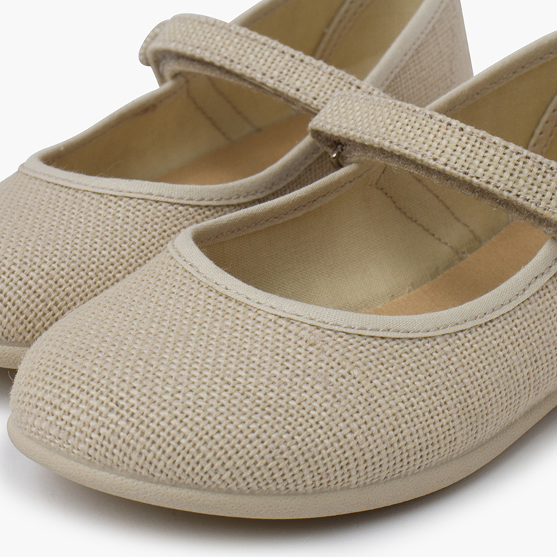 merceditas lino tira adherente crudo