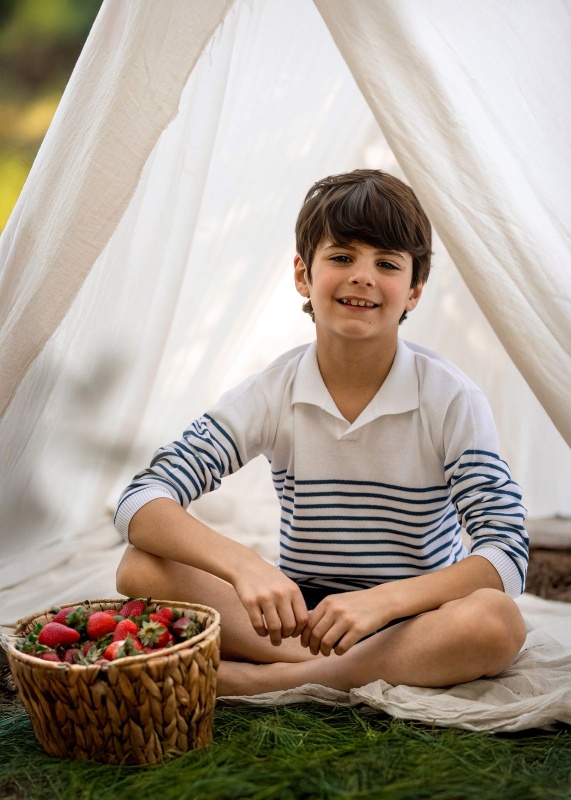 sweater de alg rayado