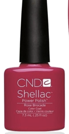 CND SHELLAC ROSE BROCADE 0.25 OZ