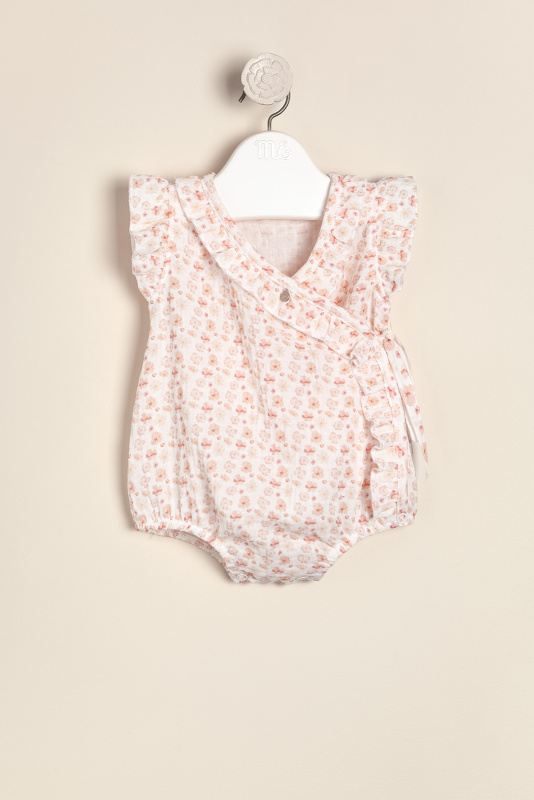 body cruzado de gasa estampado corine