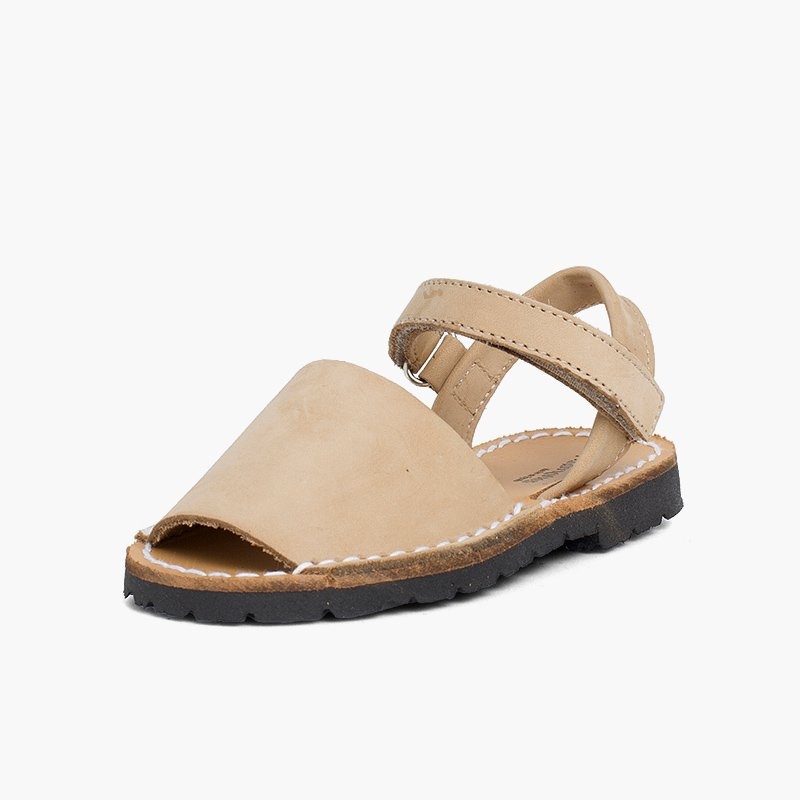 menorquinas avarcas cinta adhesiva beige