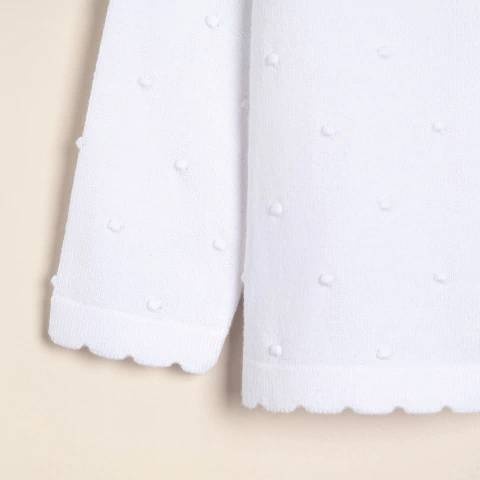 saco en algodon con motitas bl