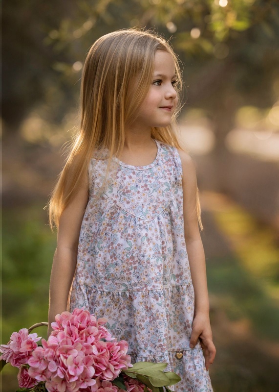 vestido de alg estampado exclusivo liberty