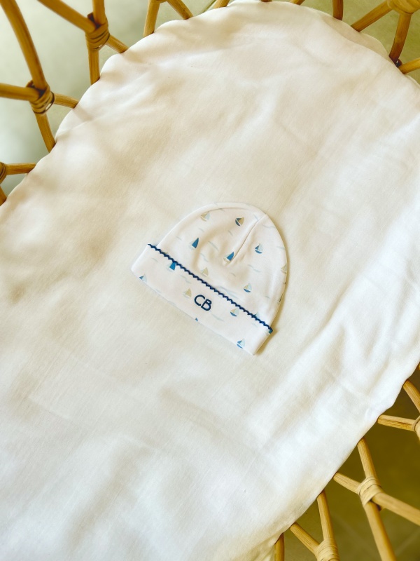 gorro estampado barquitos