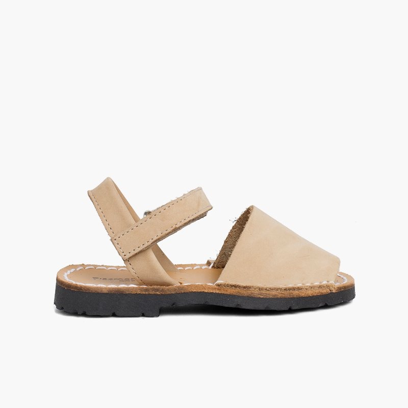 menorquinas avarcas cinta adhesiva beige