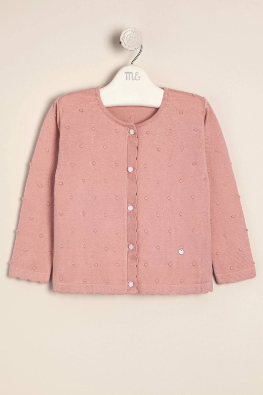 saco con motitas rosa cal