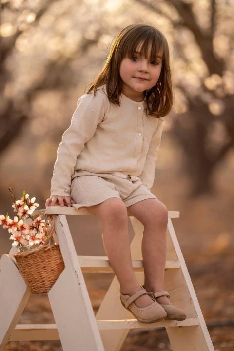 saco con motitas crudo