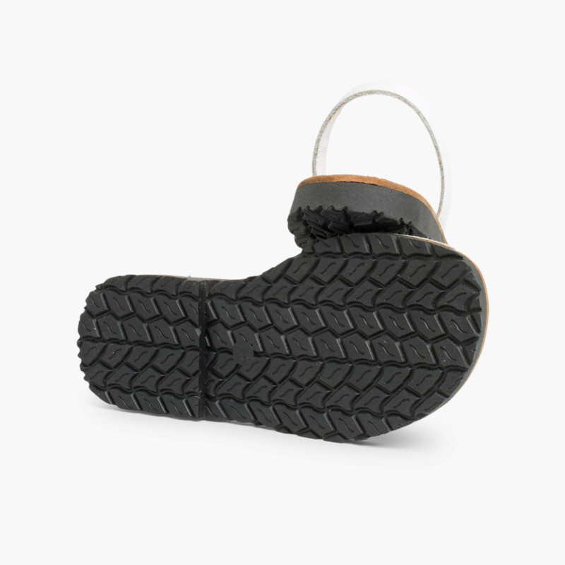 menorquinas niños avarcas napa blanco