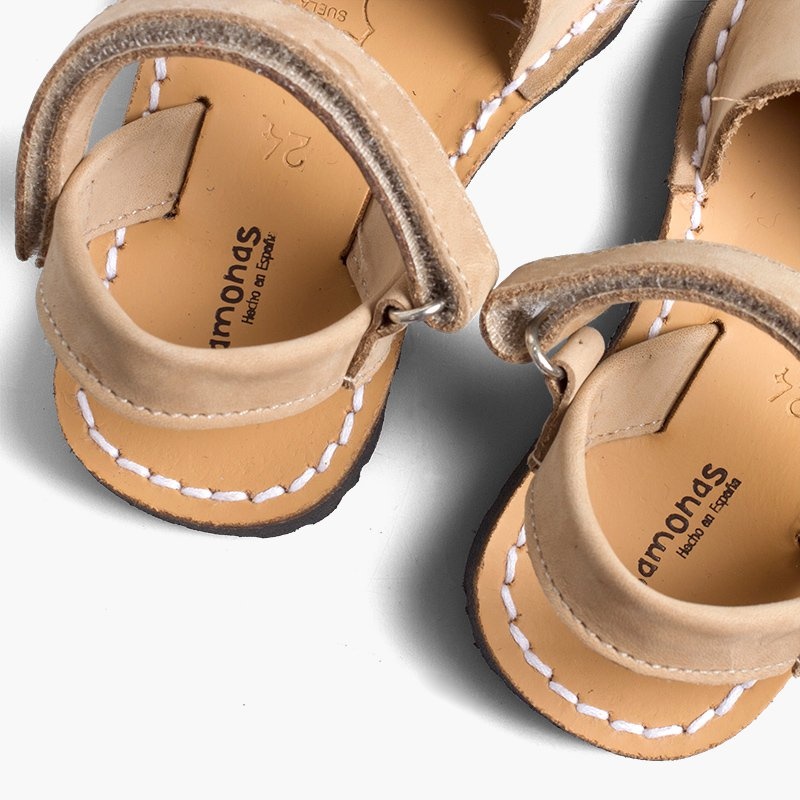 menorquinas avarcas cinta adhesiva beige