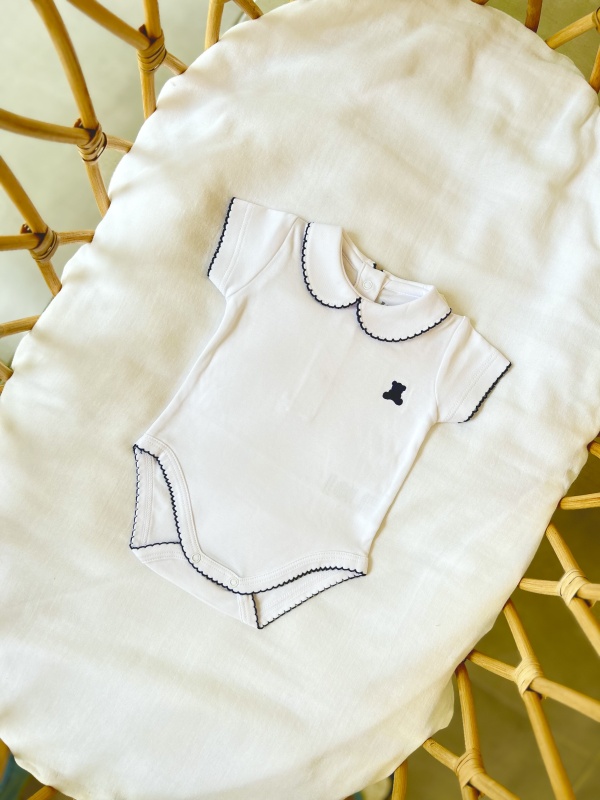 body pima cuello bebe mc bl/az