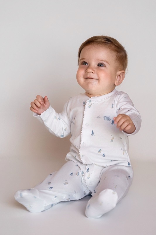 enterito abierto adelante con pie onda blu