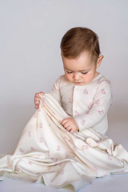 manta pima estampado dou dou rosa