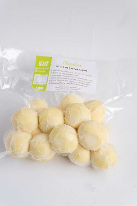 Chipitas crudas congeladas