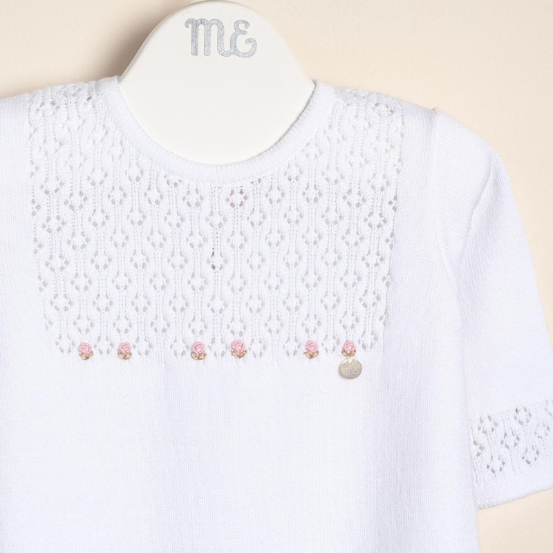 enterito de alg calado y bordado almy blanco