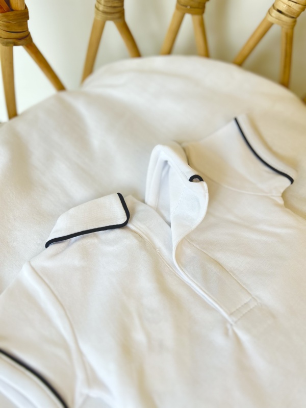 body cuello pico mc broche imantado blanco/az