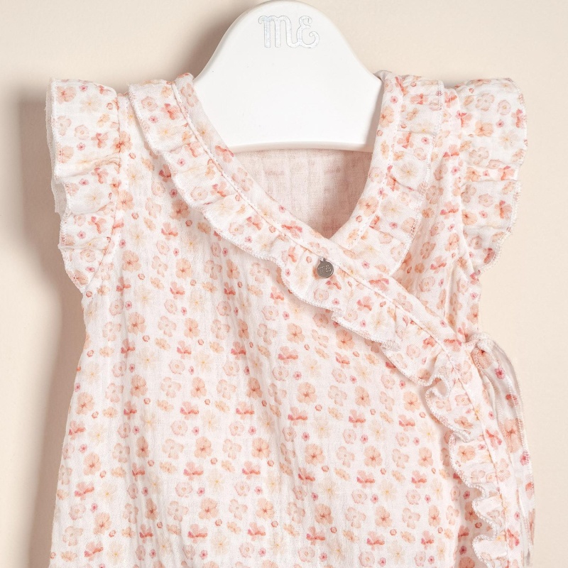 body cruzado de gasa estampado corine