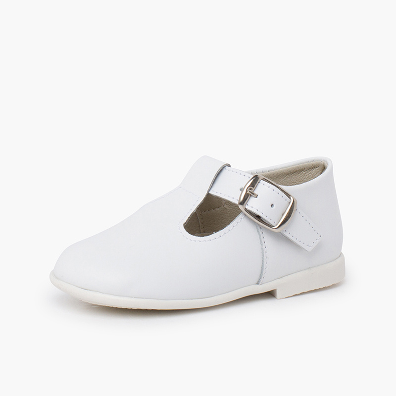 pepito piel hebilla blanco