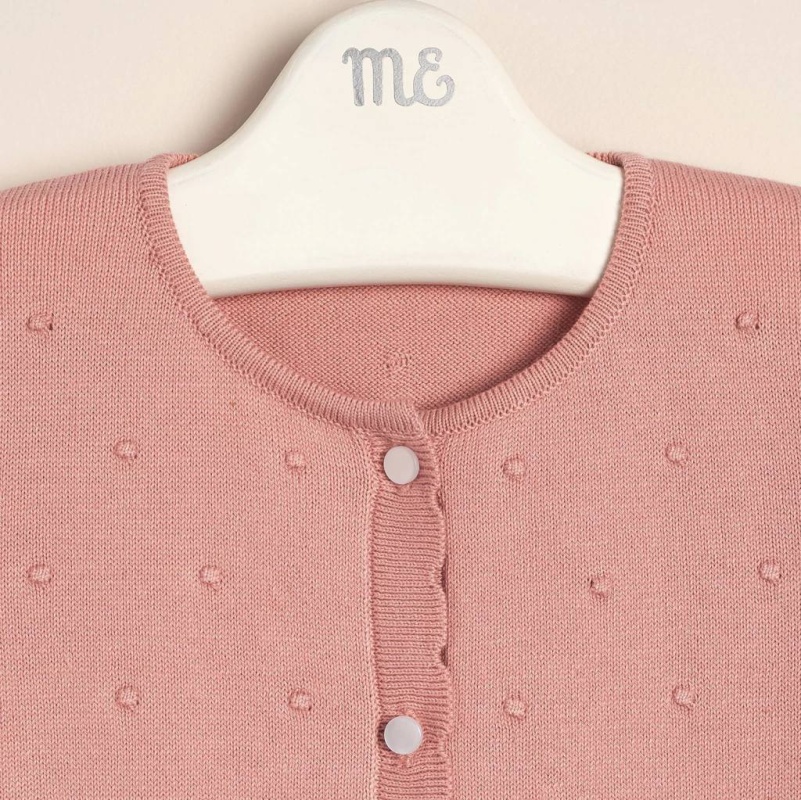 saco con motitas rosa cal