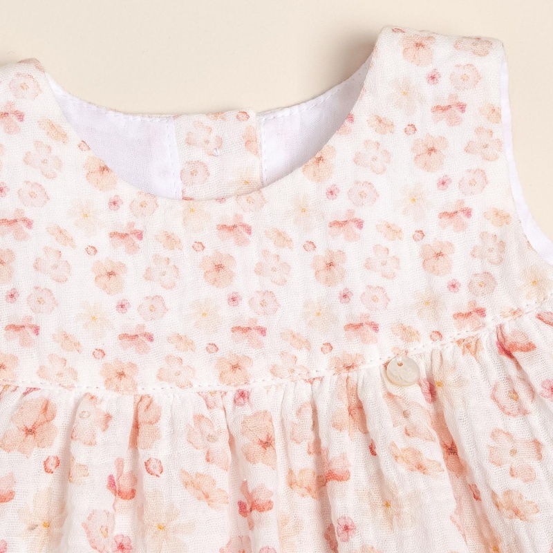 vestido de gasa estampado corine