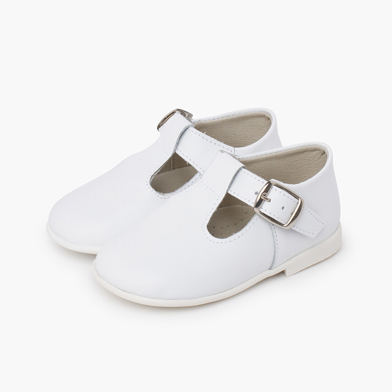 pepito piel hebilla blanco