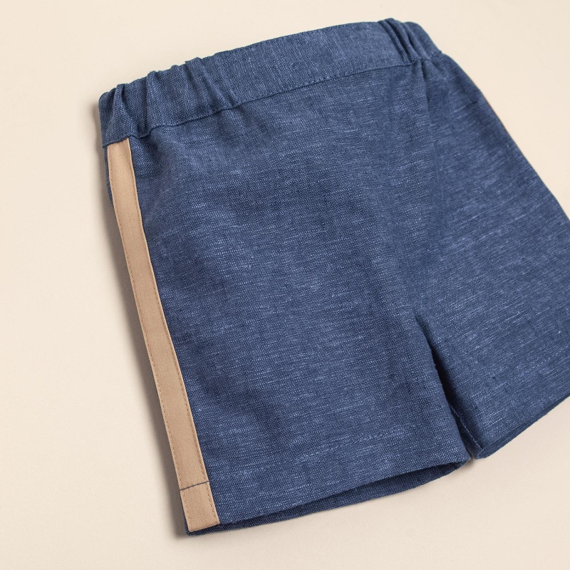 conjunto de remera con bermuda de lino martino