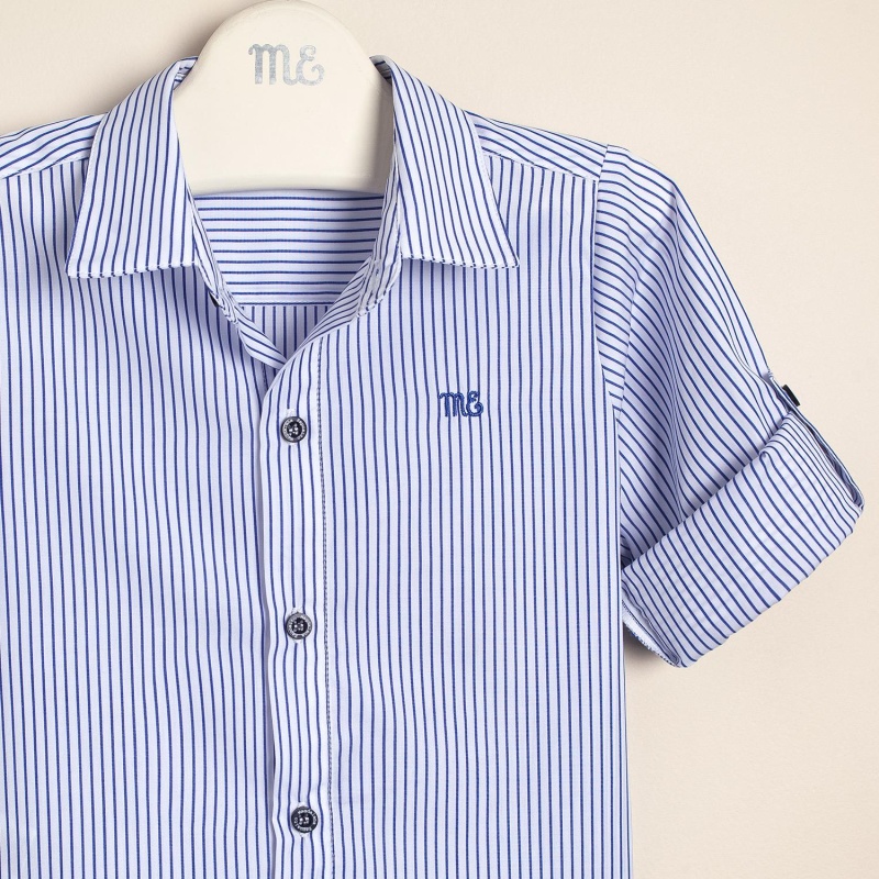 camisa rayada mangas largas bco/az