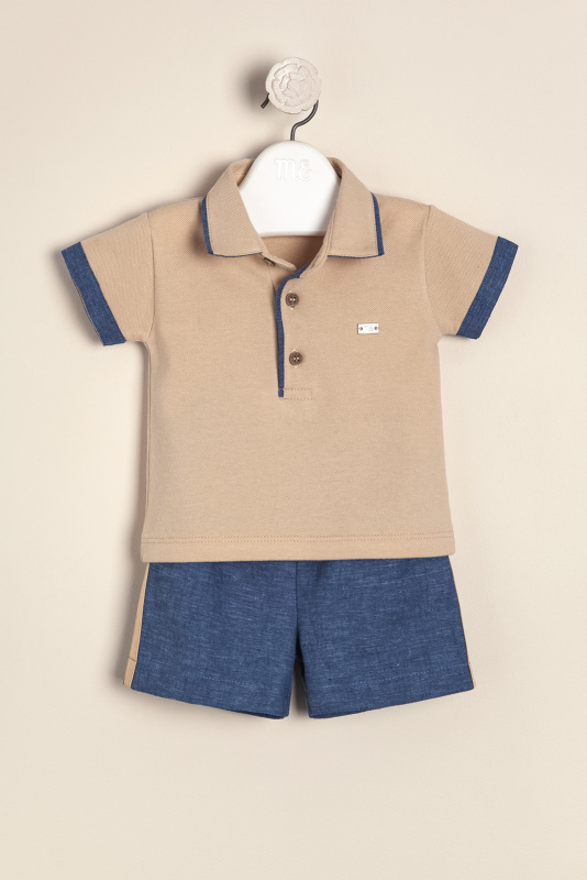 conjunto de remera con bermuda de lino martino