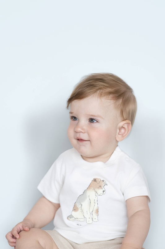 conjunto de remera estampada con short de lino