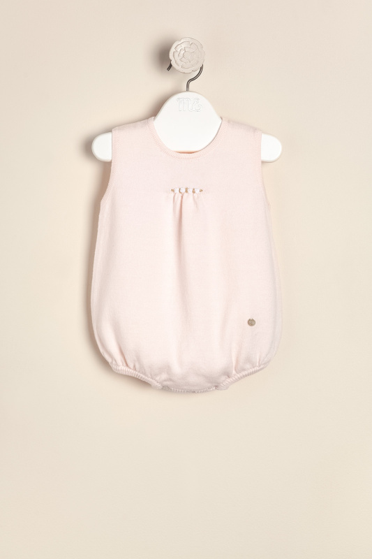 enterito bordado a mano con detalle juillet rosa