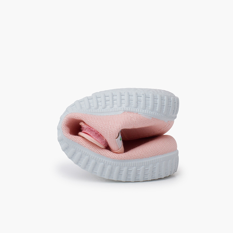 mercedita niña velcro zapatilla rosa