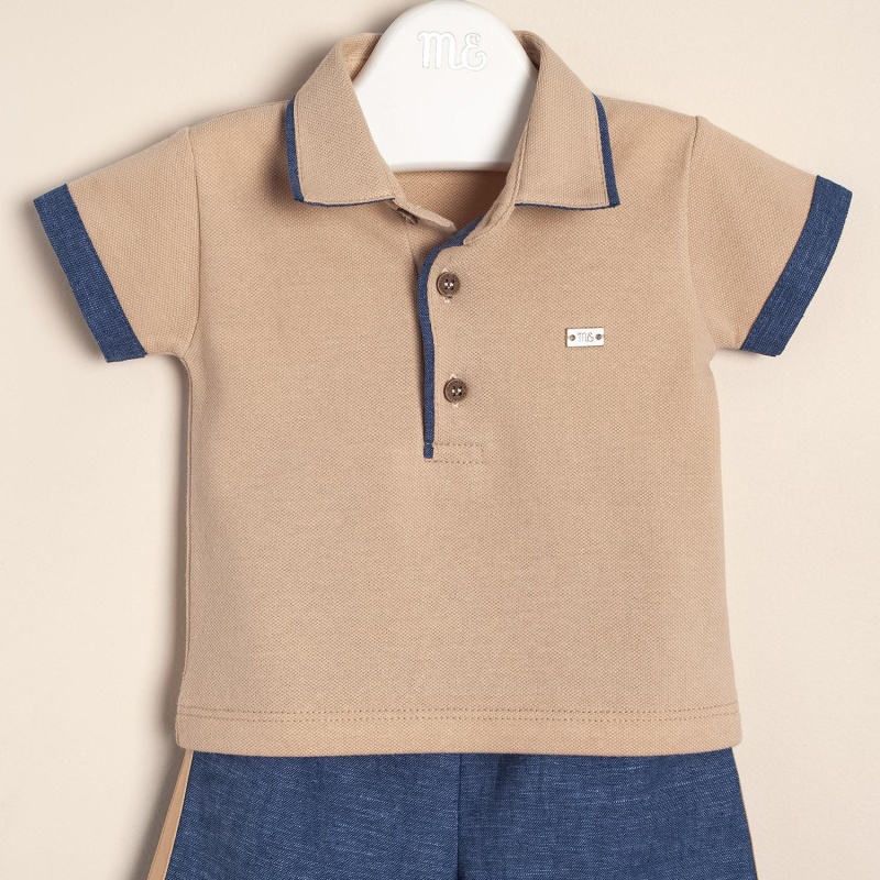 conjunto de remera con bermuda de lino martino