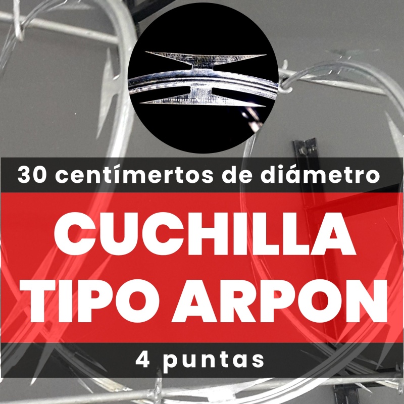 Cuchilla 30cm. de diámetro 4 puntas