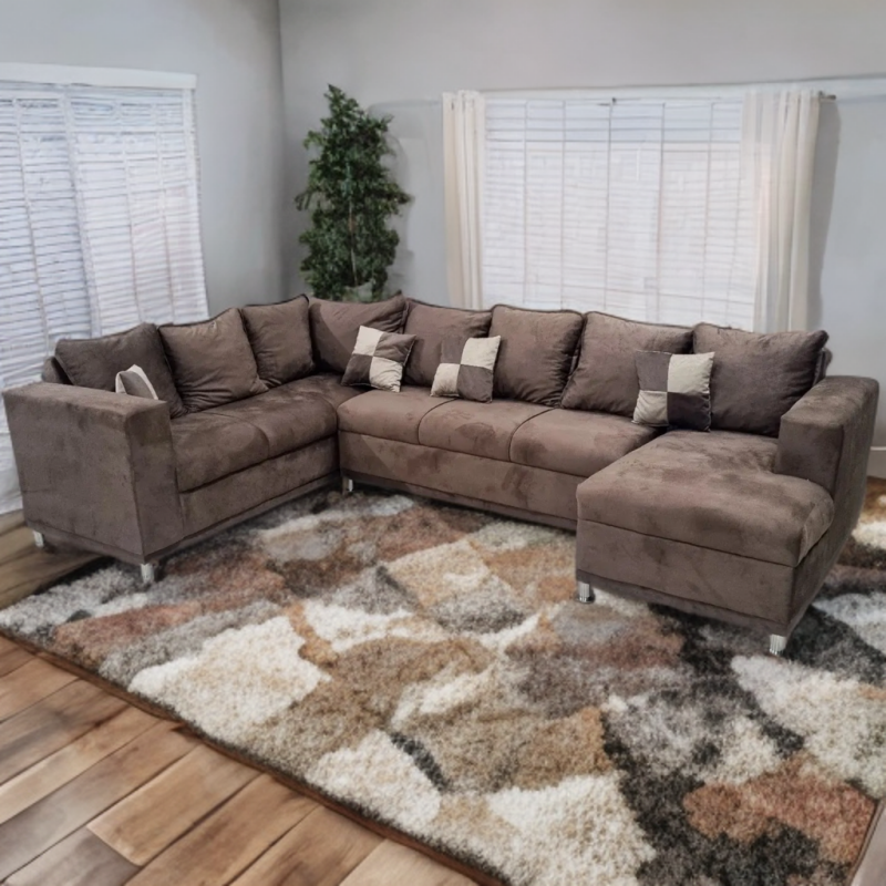 SOFA ESQUINERO LUXO MARRON