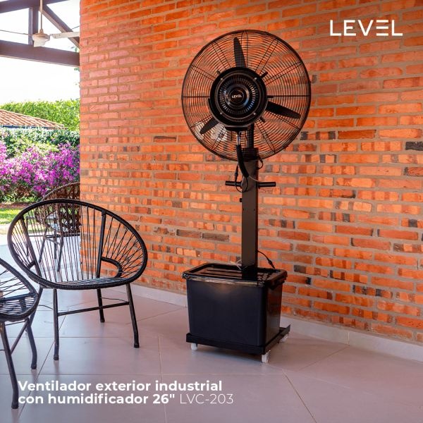Ventilador Industrial con Humidificador LEVEL de 26",