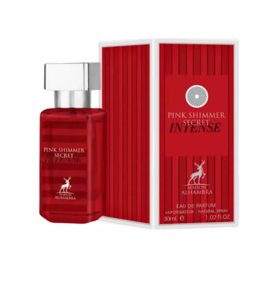 Pink Shimmer Secret Intense Maison Alhambra para Mujeres 30 ml