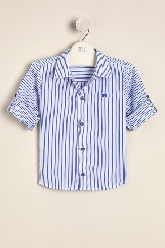 camisa rayada mangas largas bco/az