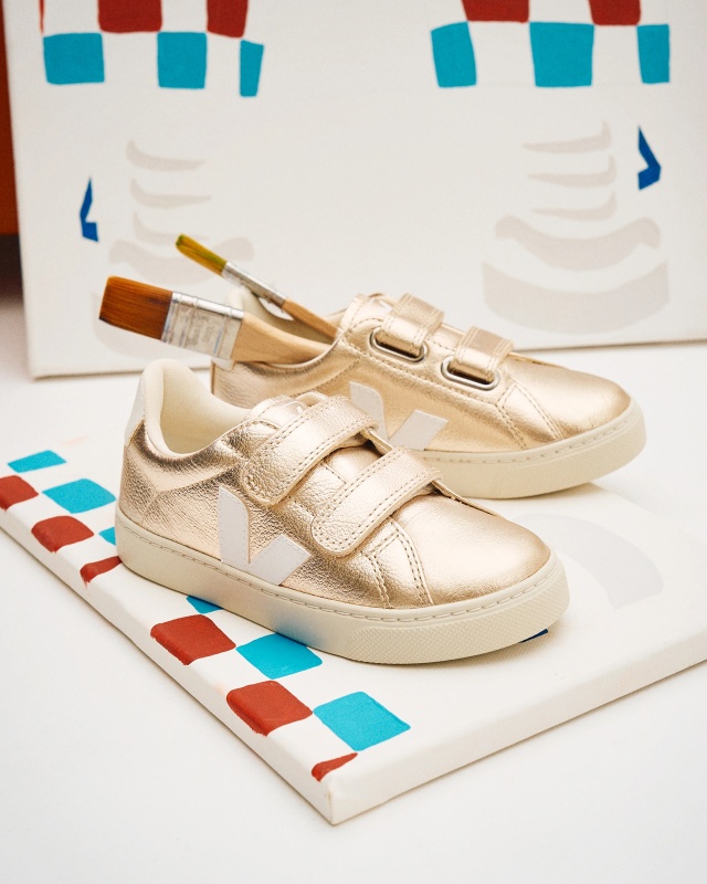 small esplar leather platine white