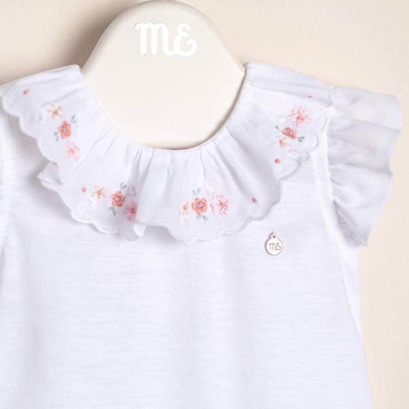 body pima con cuello de voile bord alma