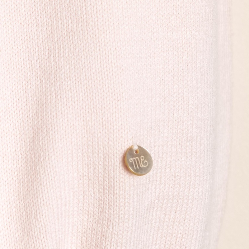 enterito bordado a mano con detalle juillet rosa