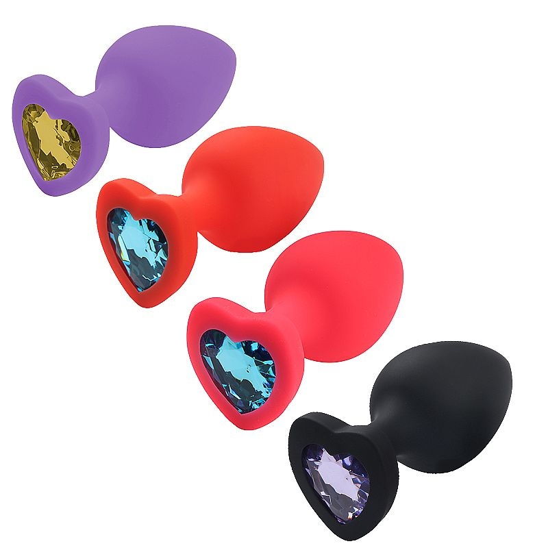 PLUG JOYA ANAL CORAZON - TAMAÑO G