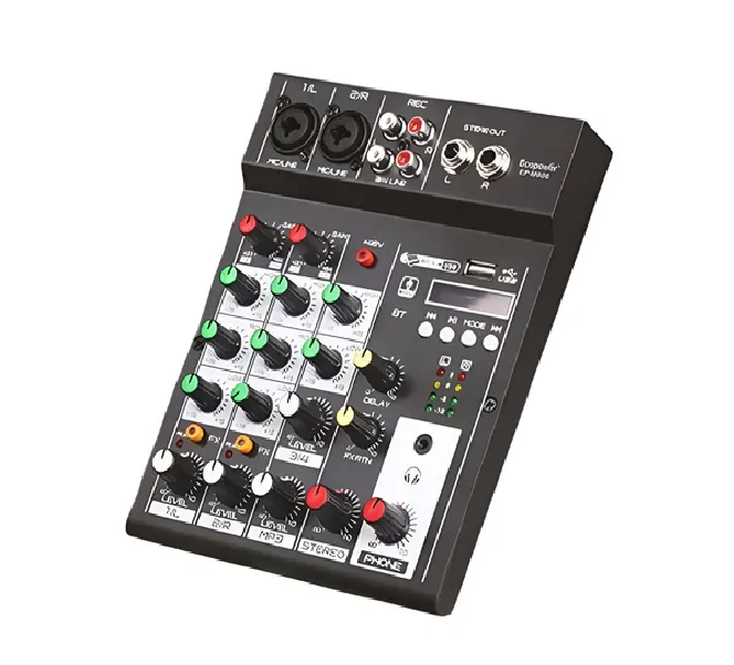 Consola Mixer de 4 canales EP-M606
