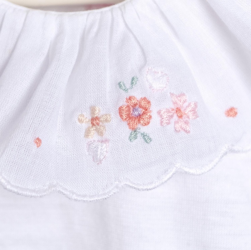 body pima con cuello de voile bord alma