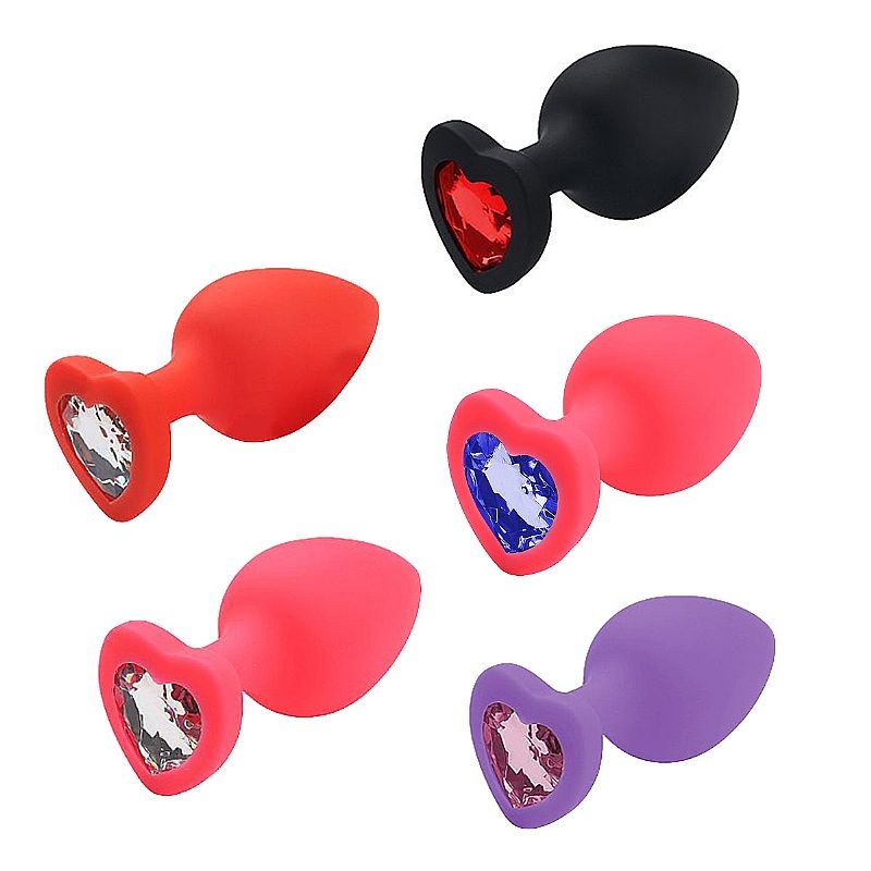PLUG JOYA ANAL CORAZON - TAMAÑO M