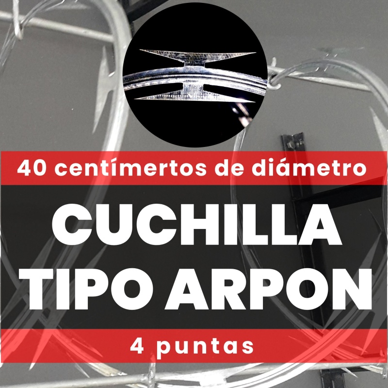 Cuchilla 40cm. de diámetro 4 puntas