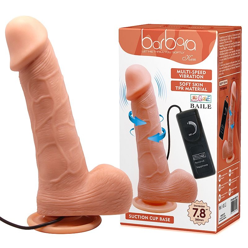 VIBRADOR ROTATIVO - BARBARA KEN - 20X4,7CM
