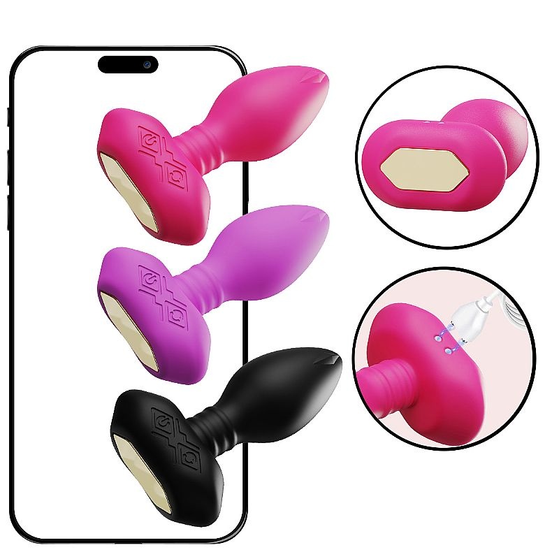 PLUG ANAL VIBRATORIO Y GIRATORIO CON APP - SI