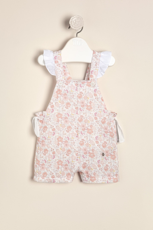 jardinero en gasa doble estampada liberty rose