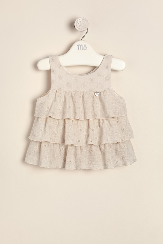 batita de gasa bord con volados anne