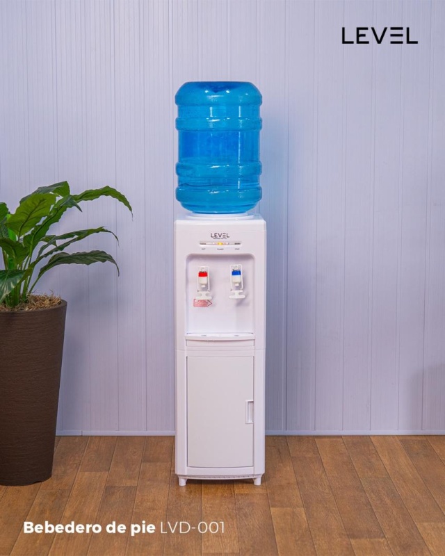 BEBEDERO DE PIE LEVEL POR COMPRESOR F/C BLANCO